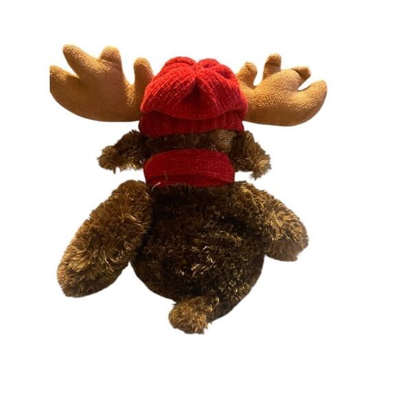 ACE Kids Brown Red Polyester Artic Circle ALASKA Moose Plush Stuffed Animal Toy - Picture 5 of 9